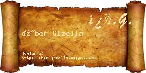 Éber Gizella névjegykártya